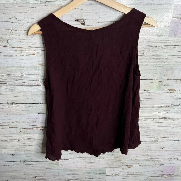 Kleen red purple blouse tank  top size small - Picture 9 of 9